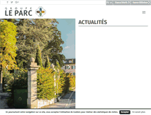 Tablet Screenshot of groupeleparc.fr